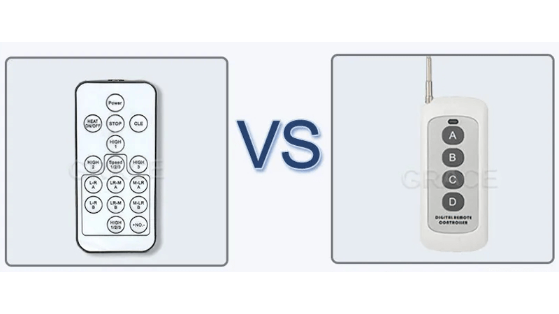 Cold spark machine Comparison of remote controls Cold spark machine Comparison of remote controls