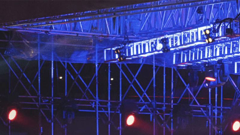 on stage lighting truss on stage lighting truss