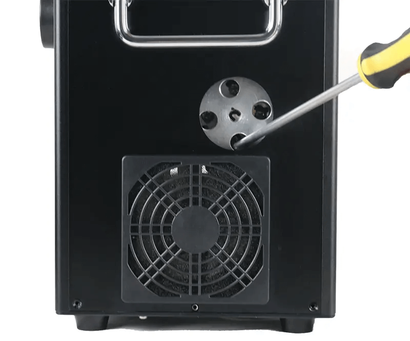 GRACE cold spark machine checks for faults easily