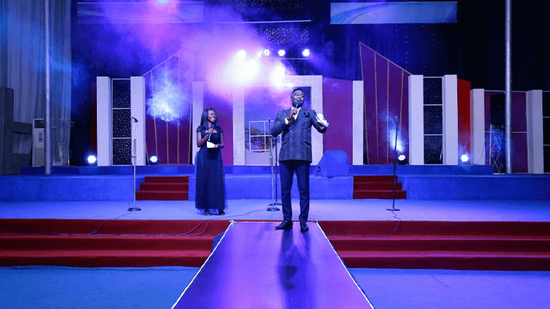 church stage lighting
