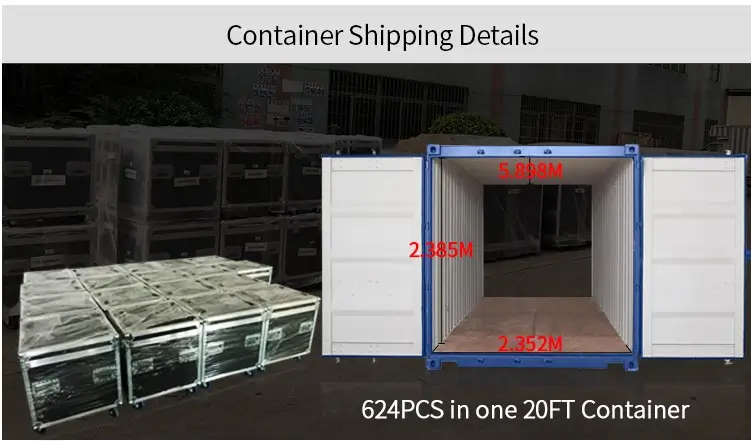 How many dance floor 1 container can hold How many dance floor 1 container can hold