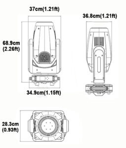 400W LED 3in1 hybrid fixture.cdr