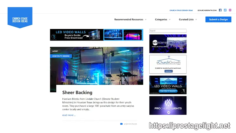 Vibrant Stage Color Design