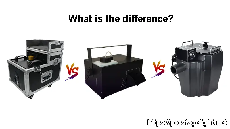 Do you know the difference between fog machine, smoke machine and dry ice machine?