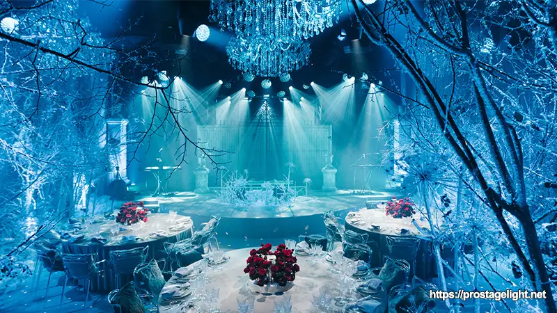 Lighting Design for the Main Stage Area Wedding Lighting