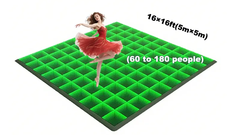 16×16ft LED dance floor（dancer）