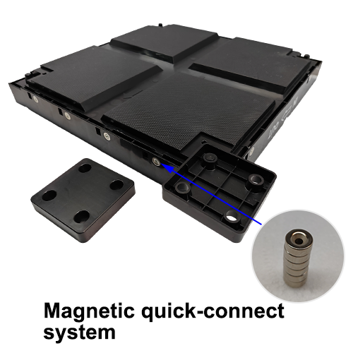 20ft ×20ft LED dance floor Magnetic quick-connect system